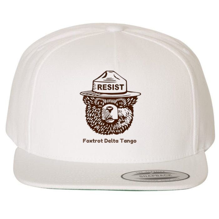 Foxtrots Delta Tangos Funny Foxtrots Delta Tangos Wool Snapback Cap