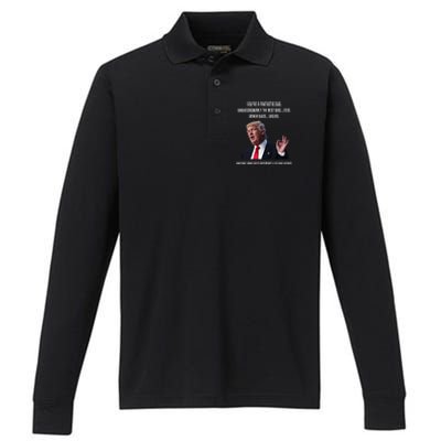 FatherS Day Trump Funny Fantastic Dad Performance Long Sleeve Polo