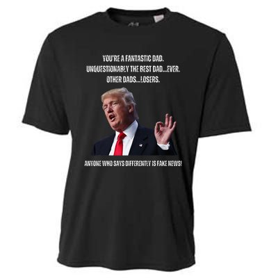 FatherS Day Trump Funny Fantastic Dad Cooling Performance Crew T-Shirt