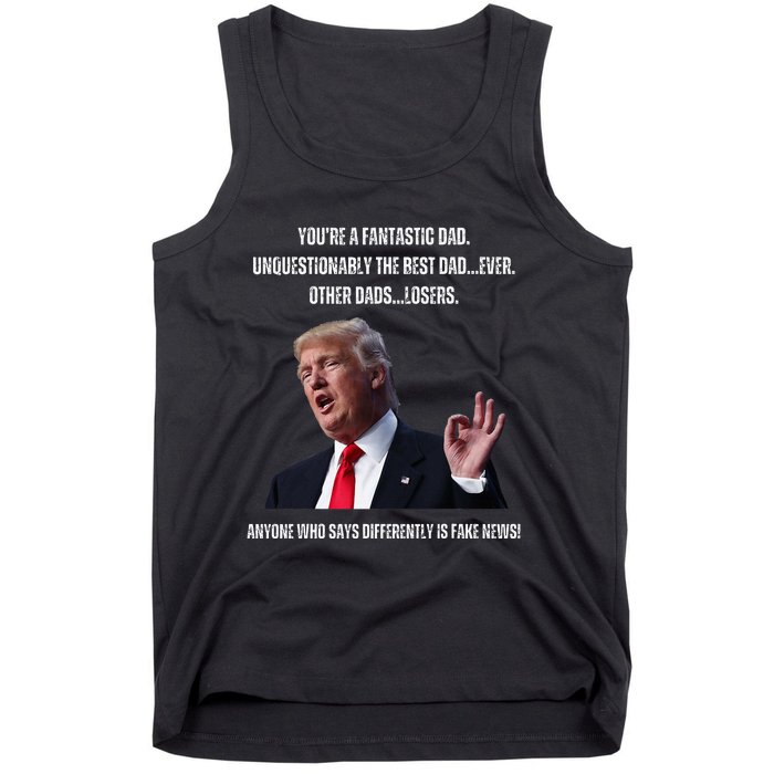 FatherS Day Trump Funny Fantastic Dad Tank Top