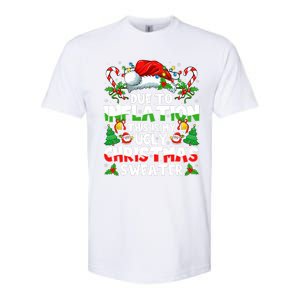 Funny Due To Inflation Ugly Christmas Sweaters Softstyle CVC T-Shirt