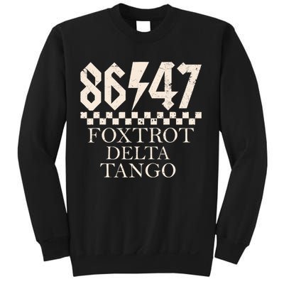 Foxtrots Deltas Tangos Sarcastic Retro 80s Style 8647 Rock Sweatshirt