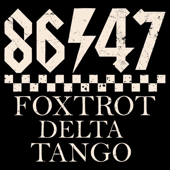 Foxtrots Deltas Tangos Sarcastic Retro 80s Style 8647 Rock Magnet