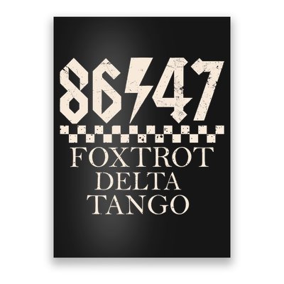 Foxtrots Deltas Tangos Sarcastic Retro 80s Style 8647 Rock Poster