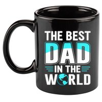 Fathers Day The Best Dad In The World 11oz C Handle Ceramic Mug