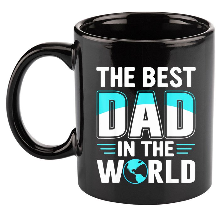 Fathers Day The Best Dad In The World 11oz C Handle Ceramic Mug