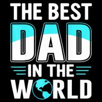 Fathers Day The Best Dad In The World Wool Snapback Cap