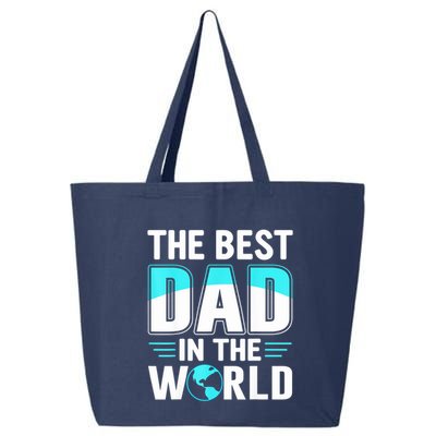 Fathers Day The Best Dad In The World 25L Jumbo Tote