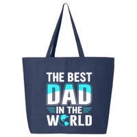 Fathers Day The Best Dad In The World 25L Jumbo Tote