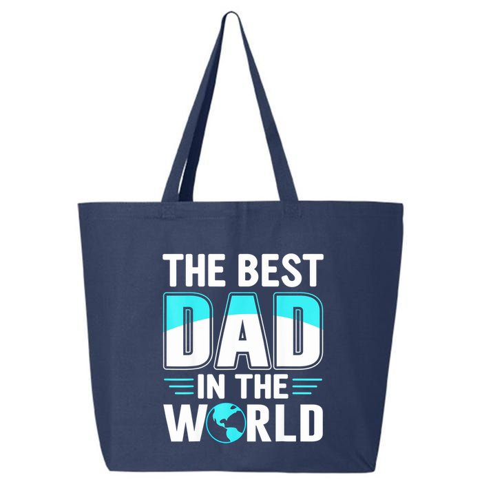 Fathers Day The Best Dad In The World 25L Jumbo Tote