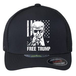 Free Donald Trump Republican Support Flexfit Unipanel Trucker Cap