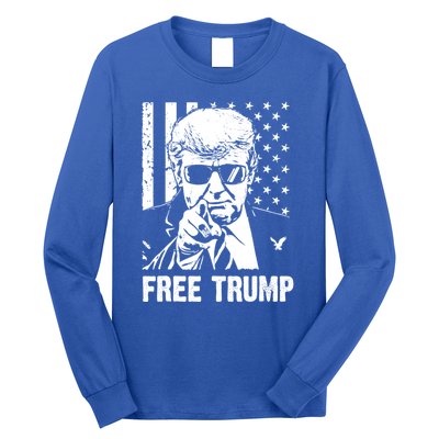 Free Donald Trump Republican Support Long Sleeve Shirt