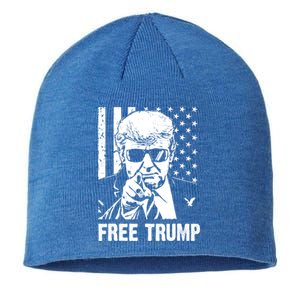 Free Donald Trump Republican Support Sustainable Beanie