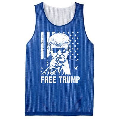 Free Donald Trump Republican Support Mesh Reversible Basketball Jersey Tank