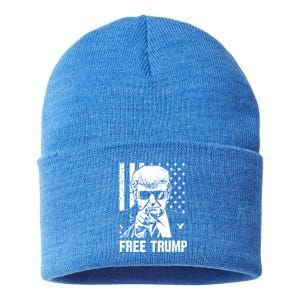 Free Donald Trump Republican Support Sustainable Knit Beanie