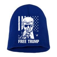 Free Donald Trump Republican Support Short Acrylic Beanie