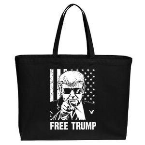 Free Donald Trump Republican Support Cotton Canvas Jumbo Tote