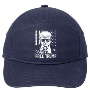 Free Donald Trump Republican Support 7-Panel Snapback Hat