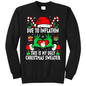 Funny Due To Inflation Ugly Christmas Sweaters For Women Sweatshirt