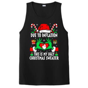 Funny Due To Inflation Ugly Christmas Sweaters For Women PosiCharge Competitor Tank