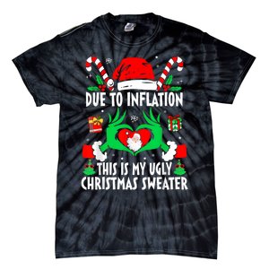 Funny Due To Inflation Ugly Christmas Sweaters For Women Tie-Dye T-Shirt