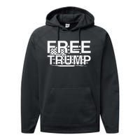 Free Donald Trump Funny Republican Performance Fleece Hoodie