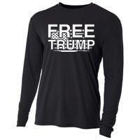 Free Donald Trump Funny Republican Cooling Performance Long Sleeve Crew