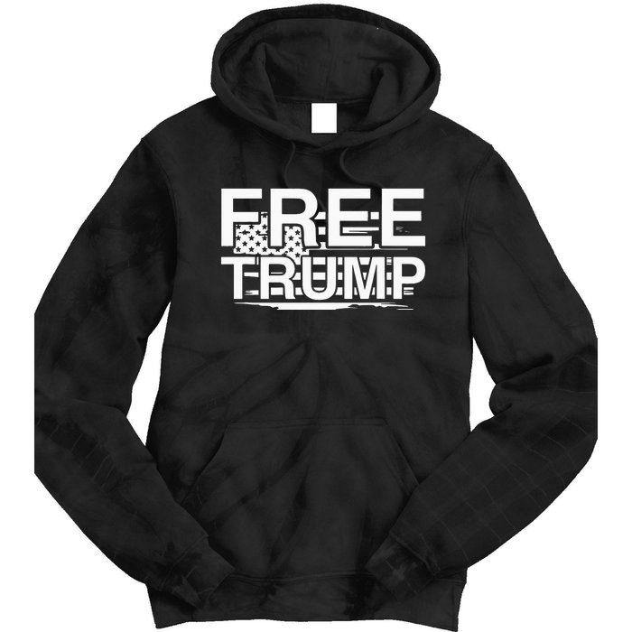 Free Donald Trump Funny Republican Tie Dye Hoodie