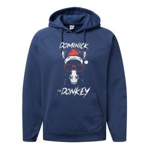 Funny Dominick The Donkey Performance Fleece Hoodie