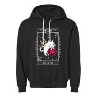 Funny Dungeon Tarot Card Cat Dice D20 Garment-Dyed Fleece Hoodie