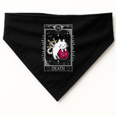 Funny Dungeon Tarot Card Cat Dice D20 USA-Made Doggie Bandana
