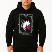 Funny Dungeon Tarot Card Cat Dice D20 Hoodie