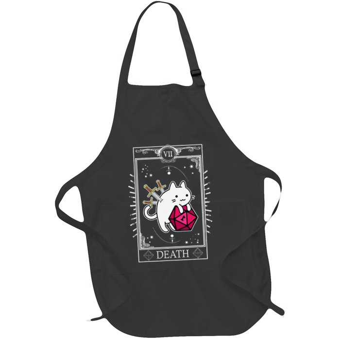 Funny Dungeon Tarot Card Cat Dice D20 Apron