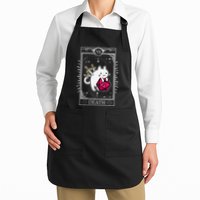 Funny Dungeon Tarot Card Cat Dice D20 Apron