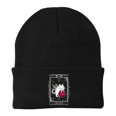 Funny Dungeon Tarot Card Cat Dice D20 Beanie