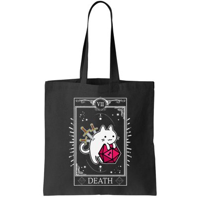Funny Dungeon Tarot Card Cat Dice D20 Bag