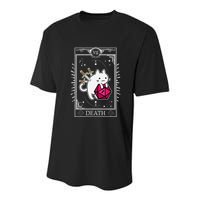 Funny Dungeon Tarot Card Cat Dice D20 Youth Performance Sprint T-Shirt