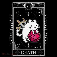 Funny Dungeon Tarot Card Cat Dice D20 Premium T-Shirt