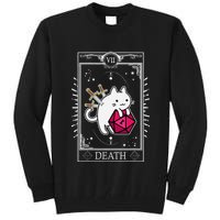 Funny Dungeon Tarot Card Cat Dice D20 Tall Sweatshirt