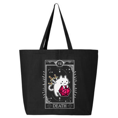 Funny Dungeon Tarot Card Cat Dice D20 25L Jumbo Tote