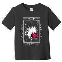 Funny Dungeon Tarot Card Cat Dice D20 Toddler T-Shirt