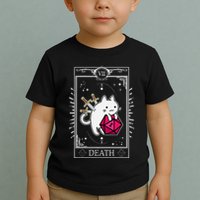Funny Dungeon Tarot Card Cat Dice D20 Toddler T-Shirt