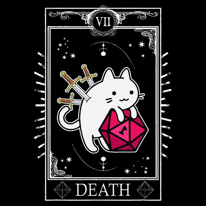 Funny Dungeon Tarot Card Cat Dice D20 Wool Snapback Cap
