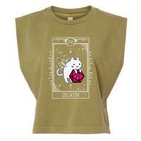 Funny Dungeon Tarot Card Cat Dice D20 Garment-Dyed Women's Muscle Tee