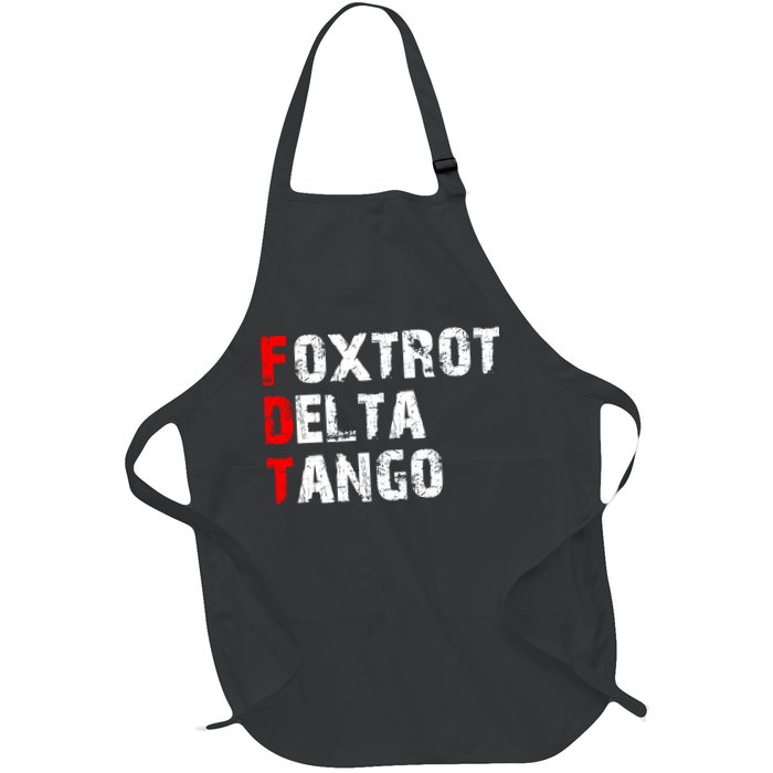Foxtrot Delta Tango Full-Length Apron With Pockets