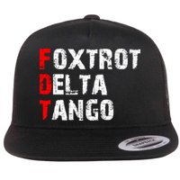 Foxtrot Delta Tango Flat Bill Trucker Hat