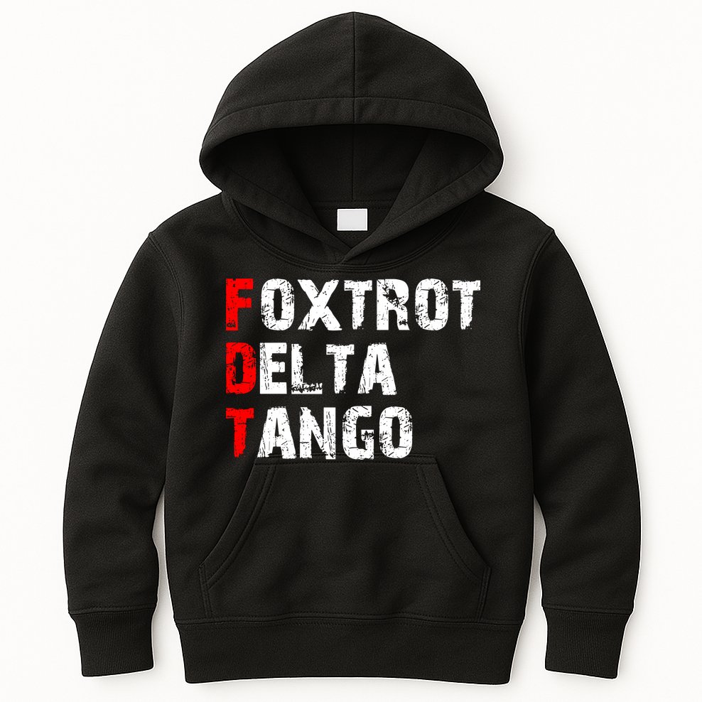 Foxtrot Delta Tango Kids Hoodie