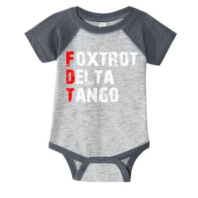 Foxtrot Delta Tango Infant Baby Jersey Bodysuit