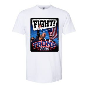 Fight! Donald Trump 2024 Supporters Political Product Softstyle CVC T-Shirt