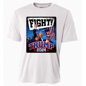 Fight! Donald Trump 2024 Supporters Political Product Cooling Performance Crew T-Shirt